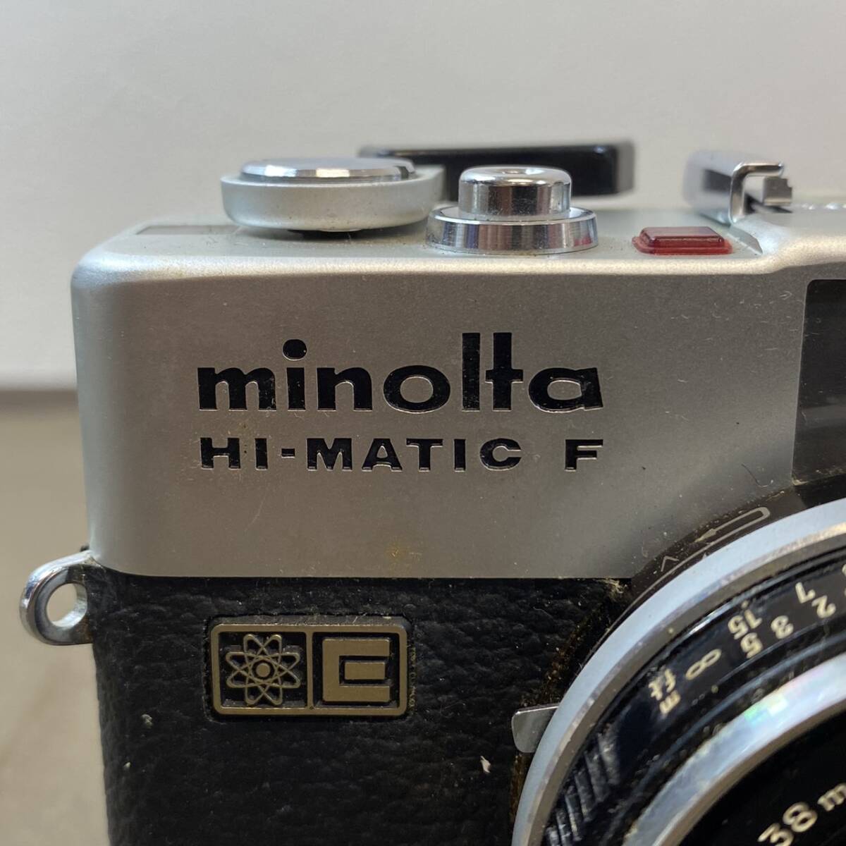 ●【MH-7307】中古現状品 MINOLTA ミノルタ HI-MATIC F ROKKOR 38mm F2.7 フィルムカメラ 動作未確認 【レターパックプラス発送可】の画像4