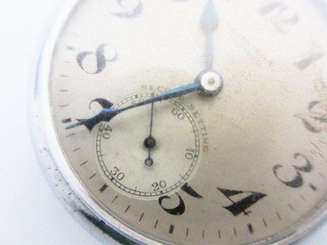 SEIKO SEIKOSHA セイコー 精工舎 PRECISION プレシジョン スモセコ 昭31 国鉄 手巻き 懐中時計 の画像6