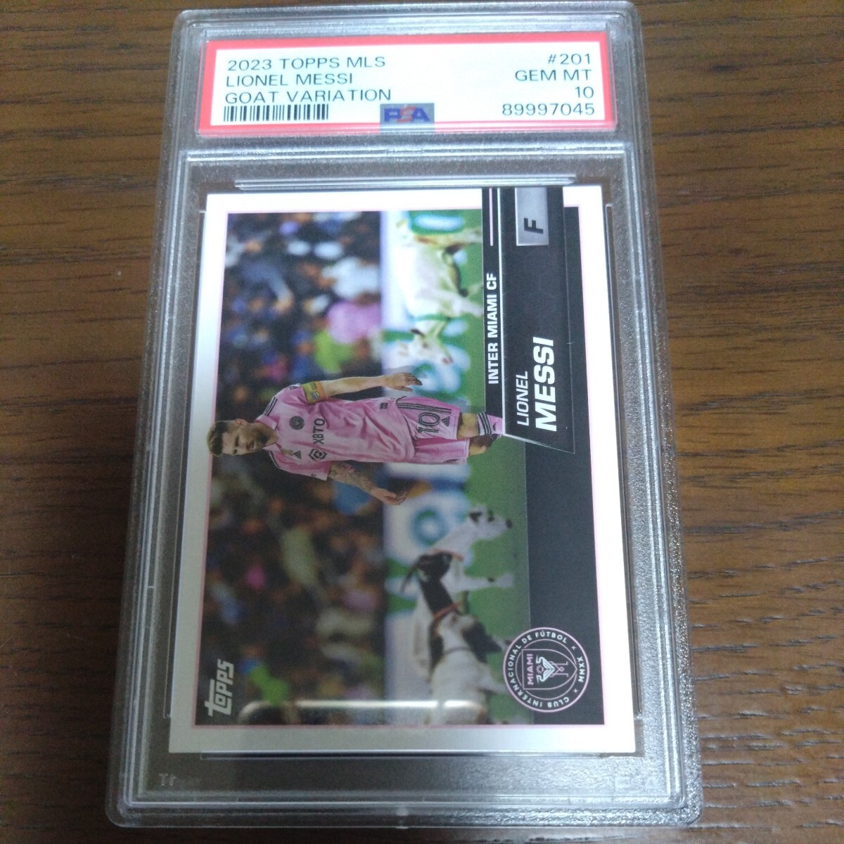 2023 Topps MLS soccer Goat Variation #201 Lionel Messi リオネル・メッシ SP PSA10 GEM MINT_画像1