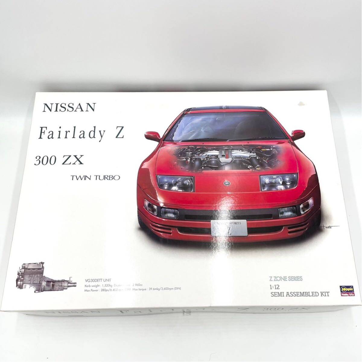 未組立品 日産 フェアレディ Z 300ZX ツインターボ 1/12スケール プラモデル 組立キット ハセガワ_画像1