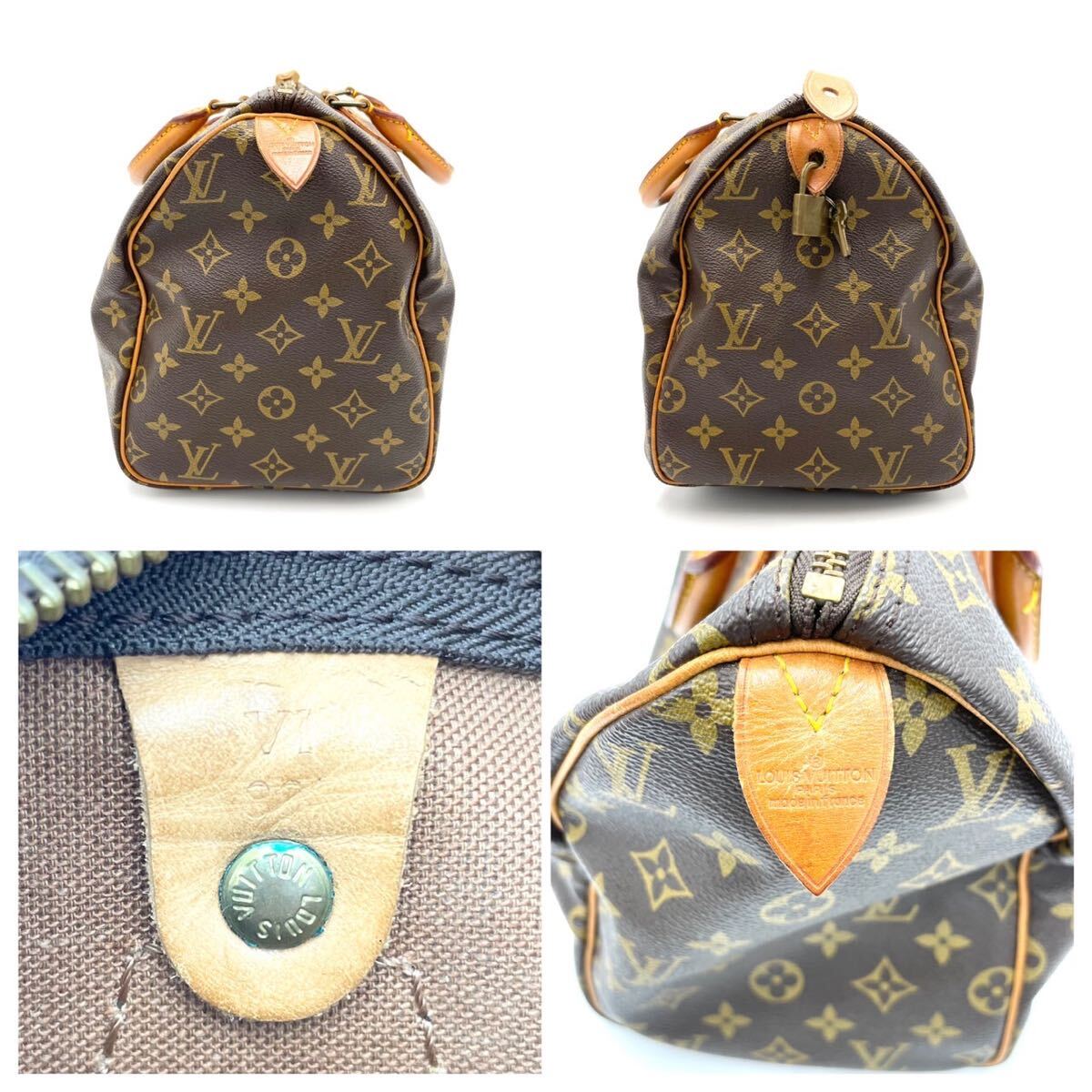 LOUIS VUITTON ルイヴィトン モノグラム スピーディ 30 ミニボストンバッグ ハンドバッグ ブラウン _画像6