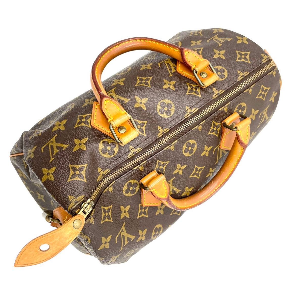 LOUIS VUITTON ルイヴィトン モノグラム スピーディ 30 ミニボストンバッグ ハンドバッグ ブラウン _画像4