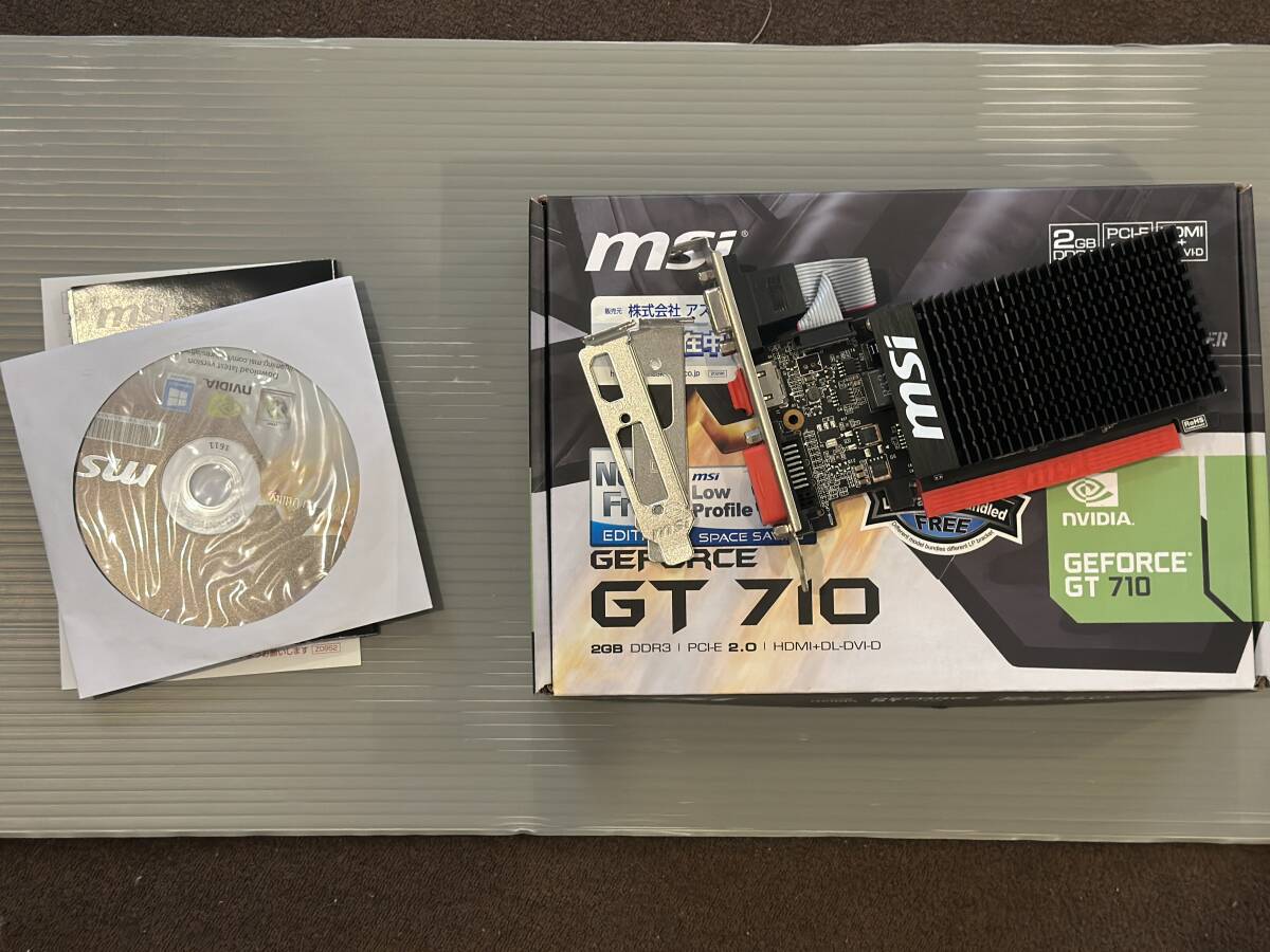 MSI GEFORCE GT710 2GB DDR3 グラフィックボード中古の画像2