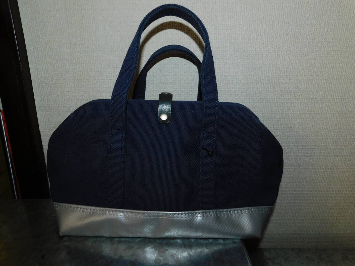 BAGWORKS Co.,Ltd сумка Works DOCTORMAN MINIdokta- man Mini темно-синий . серебряный сделано в Японии парусина dokta-z задний 