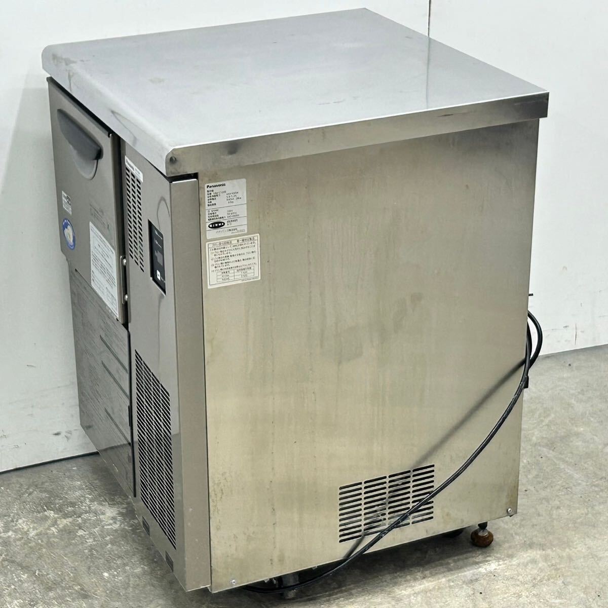 パナソニック チップアイス製氷機 SIM-C120B W600×D600×H800 チップアイスメーカー 業務用 単相100V 2019年製 中古 厨房機器_画像4