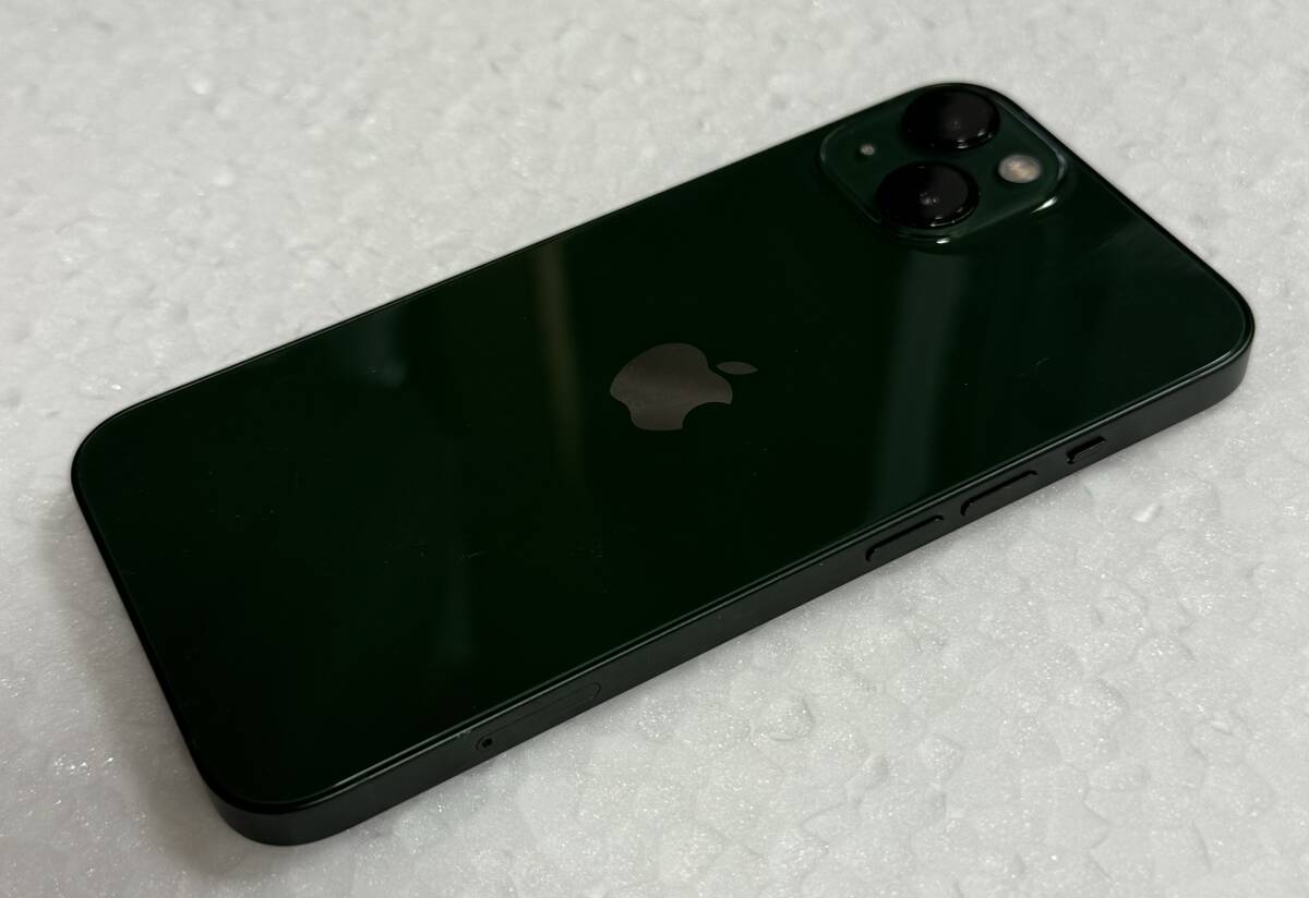 Apple iPhone13 128GB Green A2631 MNGG3J/A バッテリー98% ■楽天版SIMフリー 美品_画像3