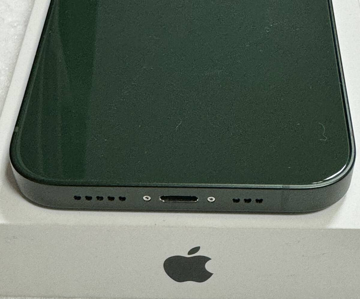 Apple iPhone13 128GB Green A2631 MNGG3J/A バッテリー98% ■楽天版SIMフリー 美品_画像8