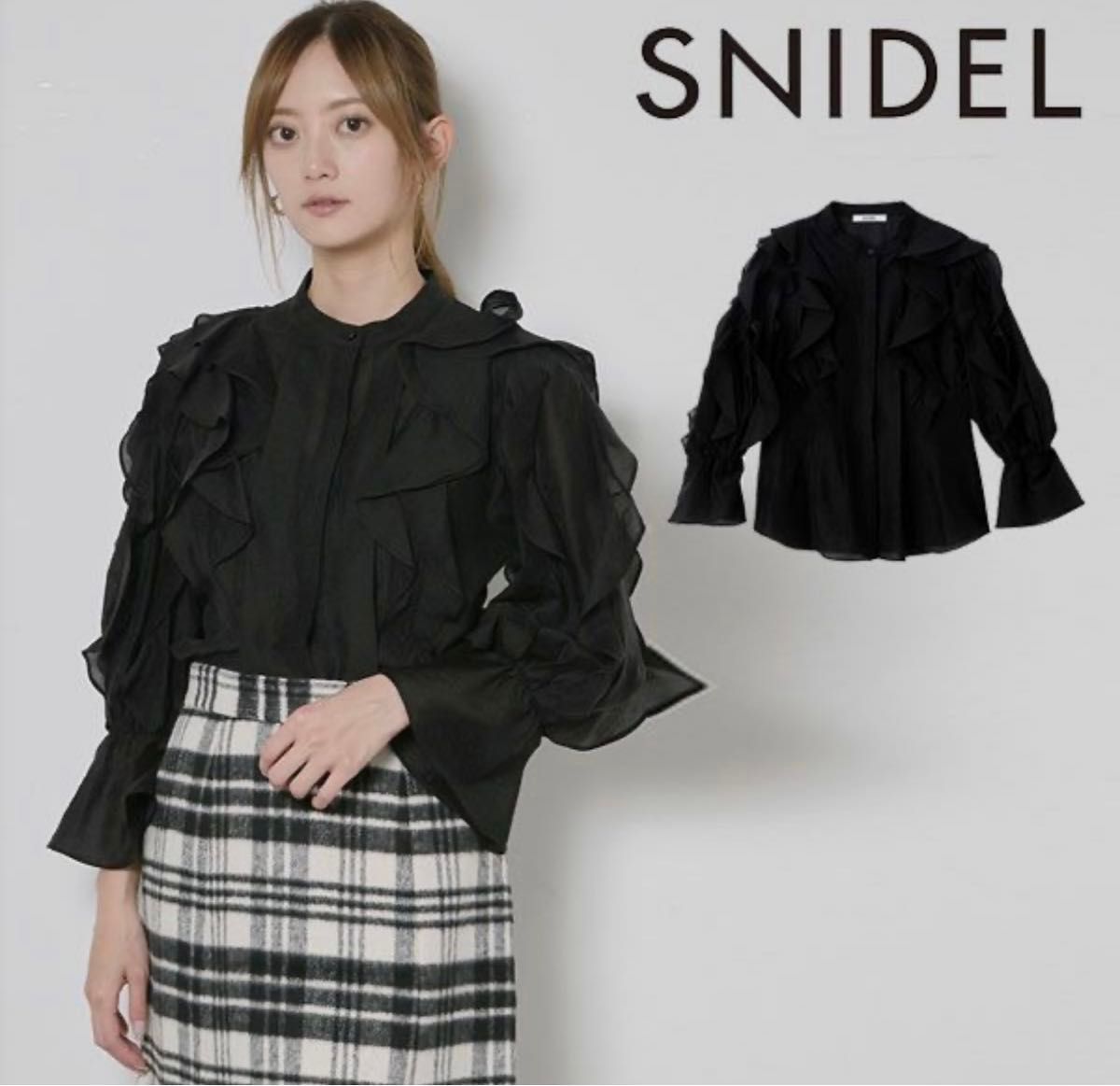 即購入NG】snidel フリルブラウス ブラック 美品|Yahoo!フリマ 即購入NG】snidel フリルブラウス ブラック 美品|Yahoo!フリマ