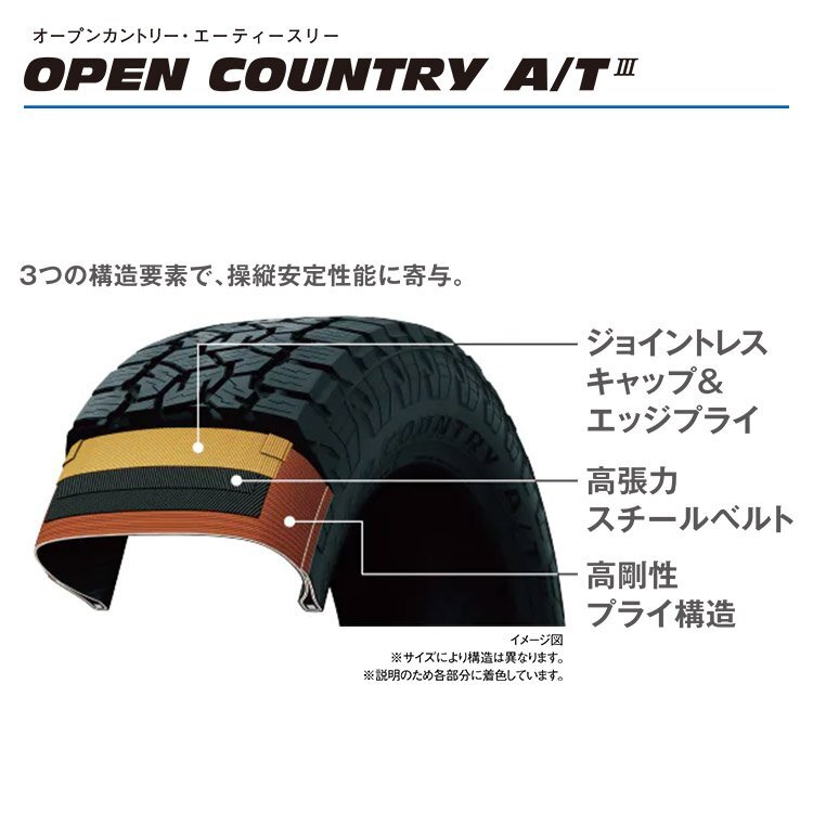 2024年製 TOYO OPEN COUNTRY AT3 175/80R16 175/80-16 91S RWL トーヨー オープンカントリー A/T 3 ホワイトレター 4本送料税込60,799円～_画像3