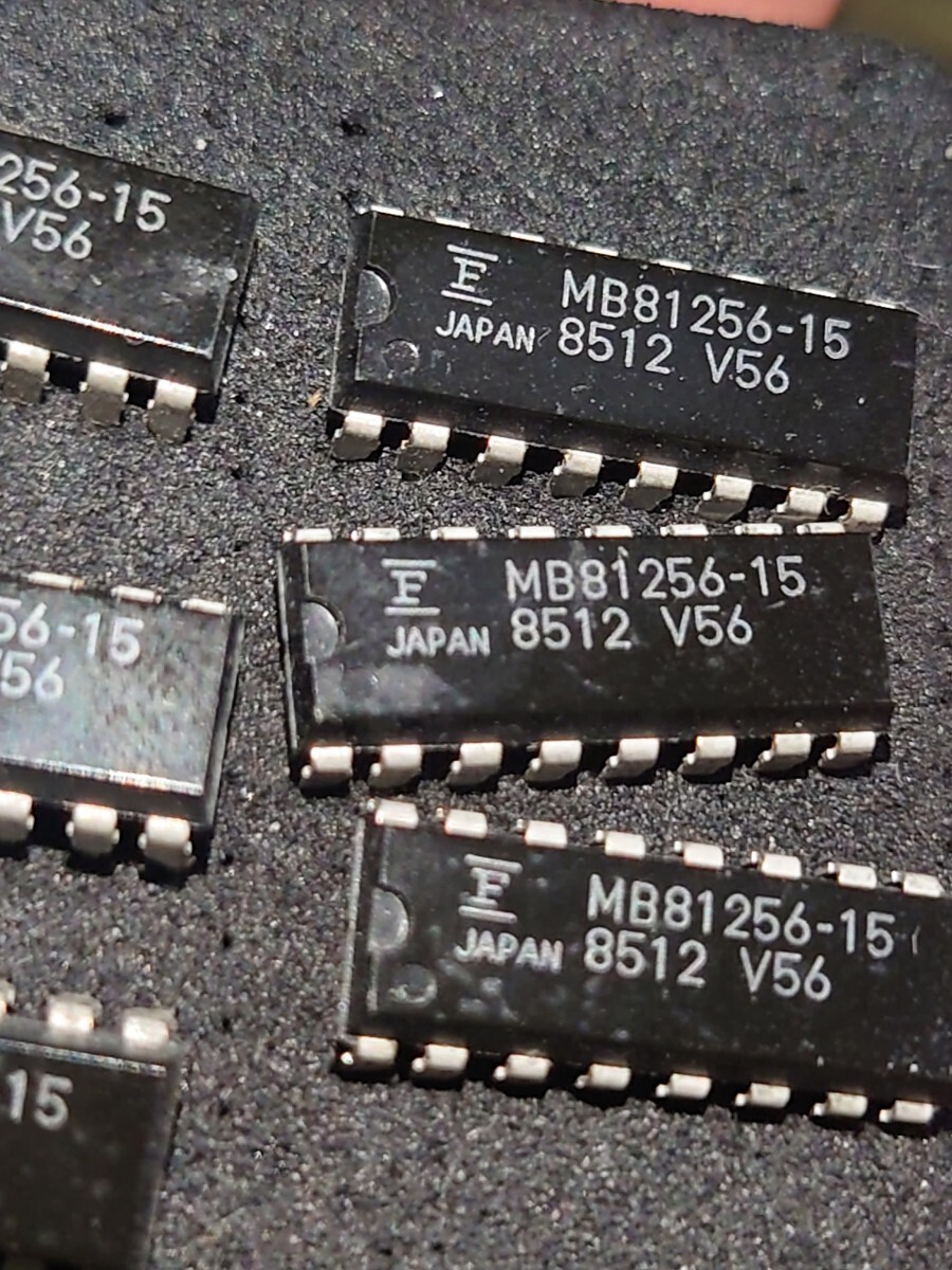  Fujitsu 256kbDRAM MB81256-15 8 piece set test therefore . once socket .. did. unused goods GS Memory expansion card oriented 