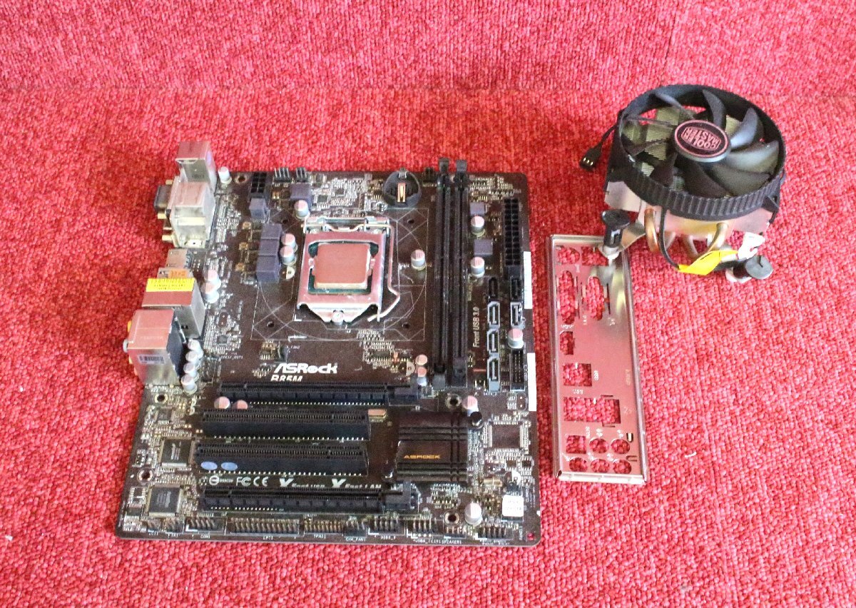 ASRock B85M LGA1151 マザーボード +CPU CORE i5-4590-+CPU FAN - (3セット)_画像1