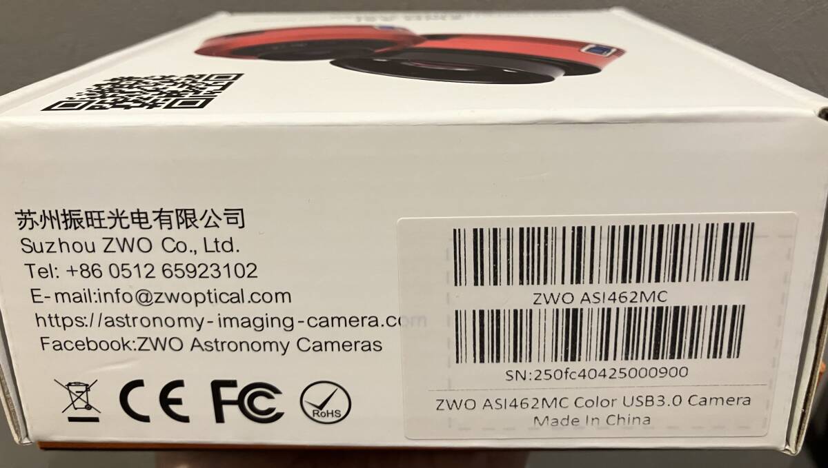 ZWO ASI462MC カラーCMOSカメラ おまけ付き [絶版]_画像4