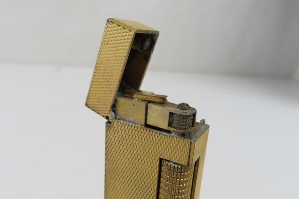 1278/sk/04.27 dunhill ダンヒル US.RE24163 PATENTED ゴールド ガスライター 着火未確認 現状品 喫煙グッズ 喫煙具の画像5