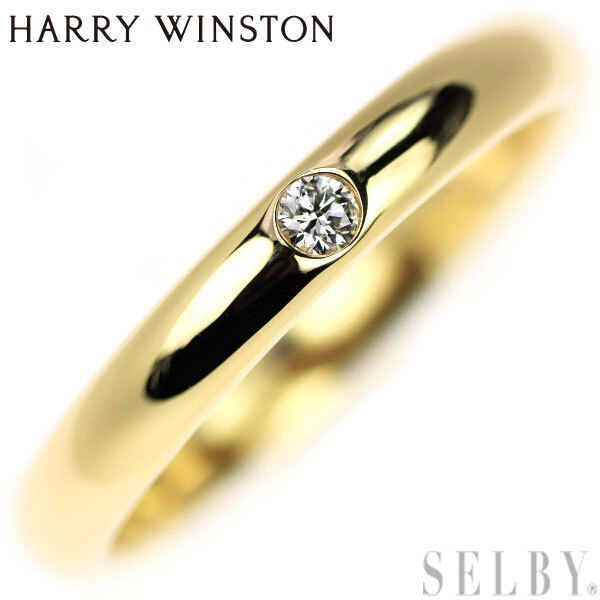  Harry Winston K18YG diamond ring new arrival exhibition 1 week SELBY