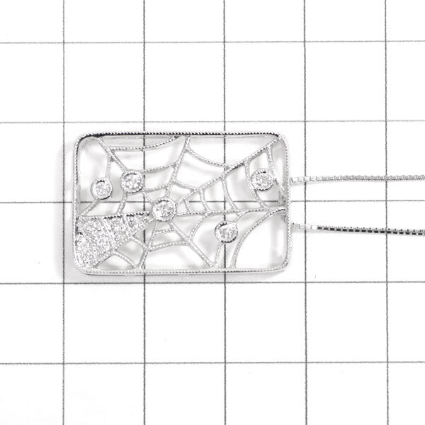 K18WG ダイヤモンド ペンダントネックレス 0.20ct 出品2週目 SELBY_画像3