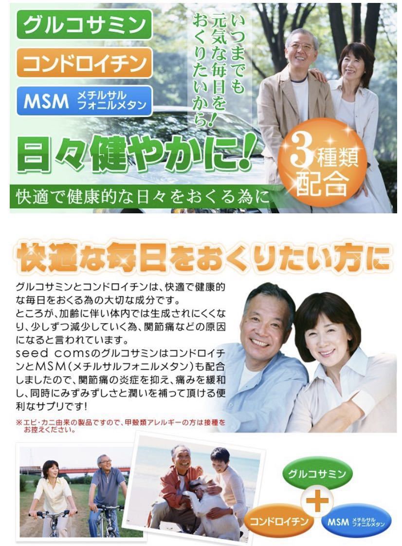 グルコサミン コンドロイチン MSM 約1ヵ月分_画像2