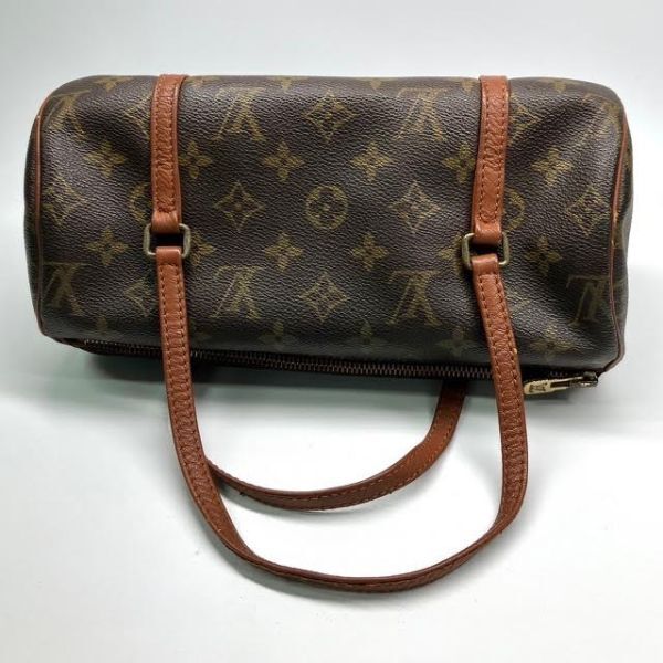 仙53 LOUIS VUITTON パピヨン26 M51366 旧型 ルイヴィトン モノグラム ハンドバッグ 筒形 レディース_画像8