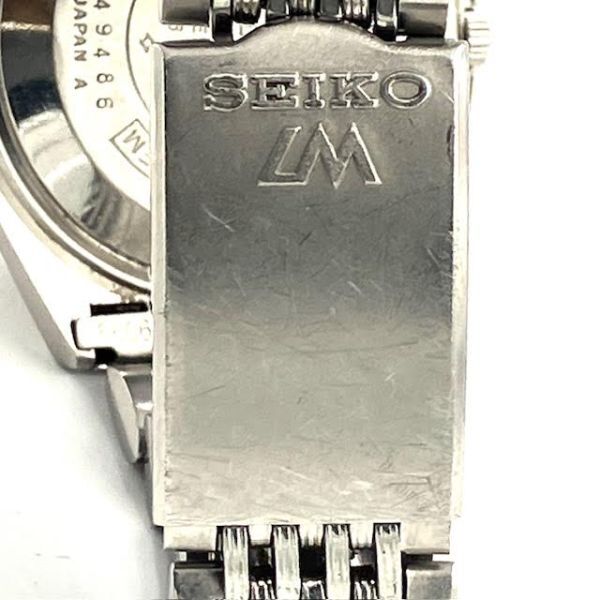 仙67【稼働】SEIKO LORD MATIC 5606-7010 腕時計 自動巻き デイデイト セイコー LM メンズ アナログ 3針 シルバー文字盤 ラウンドの画像7