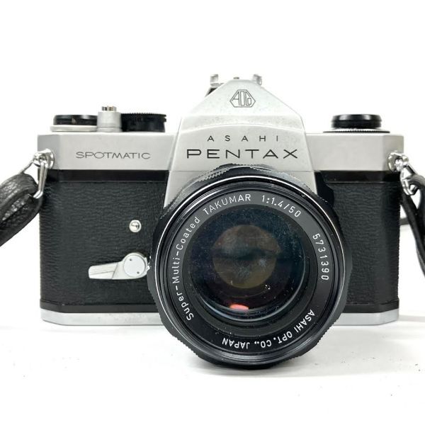 仙21 ASAHI PENTAX SPOTMATIC SP 一眼レフフィルムカメラ アサヒ ペンタックス スポットマチック/Super-Multi-Coated 1:1.4 50mm レンズの画像2
