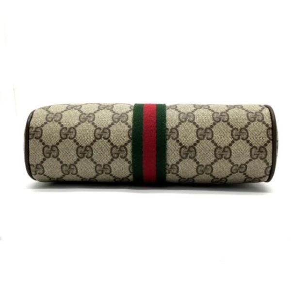 仙105 GUCCI 3553 ポーチ ミニバッグ GG柄 シェリーライン グッチ クラッチ セカンドバッグ ブラウン系 ベージュ系 オールドグッチ_画像5