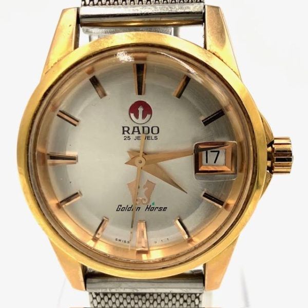 仙103【稼働】RADO 658.3833.2 ゴールデン ホース メンズ 腕時計 自動巻き デイト 25石 3針 ラドー GOLDEN HORSE_画像1