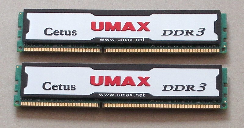 UMAX Cetus DCDDR3-16GB-1333 PC3-10600 DDR3-1333 8GB×2枚＝16GB ①_画像1