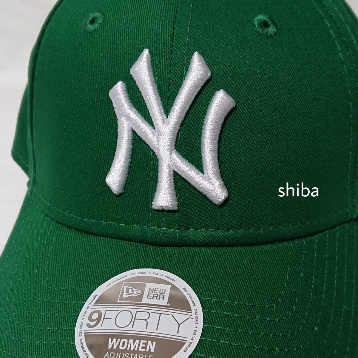 NEW ERA ニューエラ レディース ウィメンズ 9FORTY キャップ 帽子 NY ヤンキース 緑 グリーン 白 ホワイト