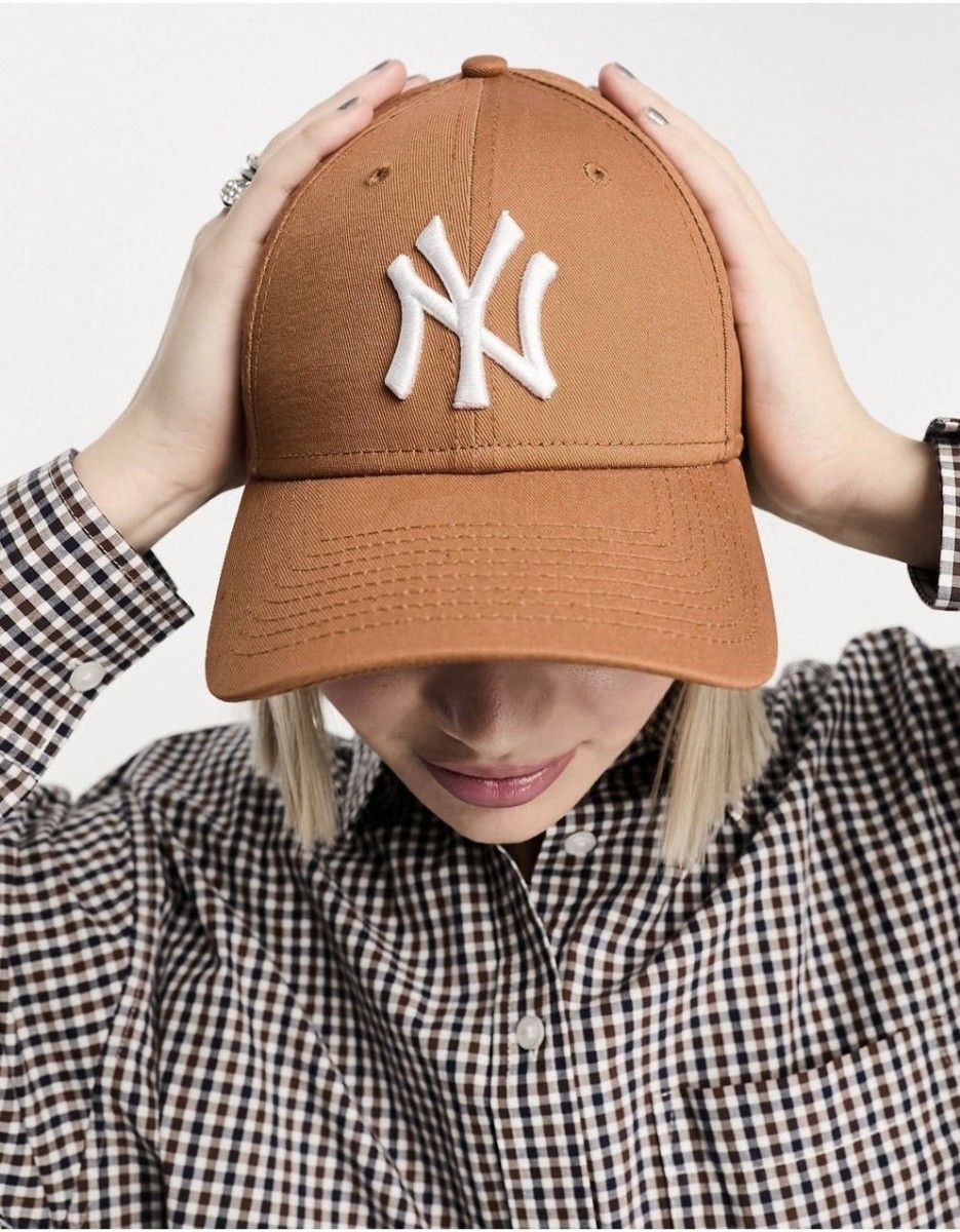 NEW ERA ニューエラ 正規品 9FORTY キャップ 帽子 オレンジ テラコッタ 白 NY ヤンキース ユニセックス