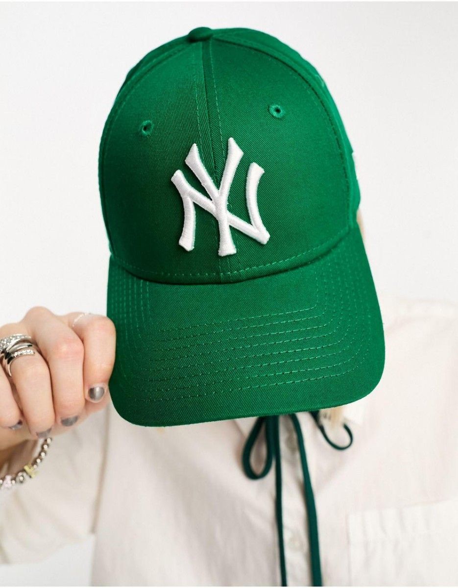 NEW ERA ニューエラ レディース ウィメンズ 9FORTY キャップ 帽子 NY ヤンキース 緑 グリーン 白 ホワイト