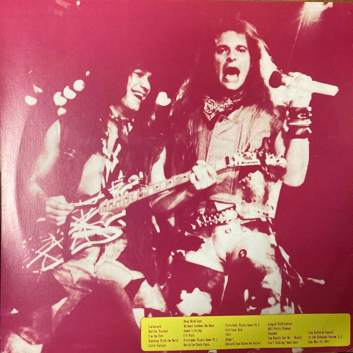 Van Halen / Mother's Day 洋楽 ROCK 2LP レコード レア 1981 LIVE ALBUM_画像2