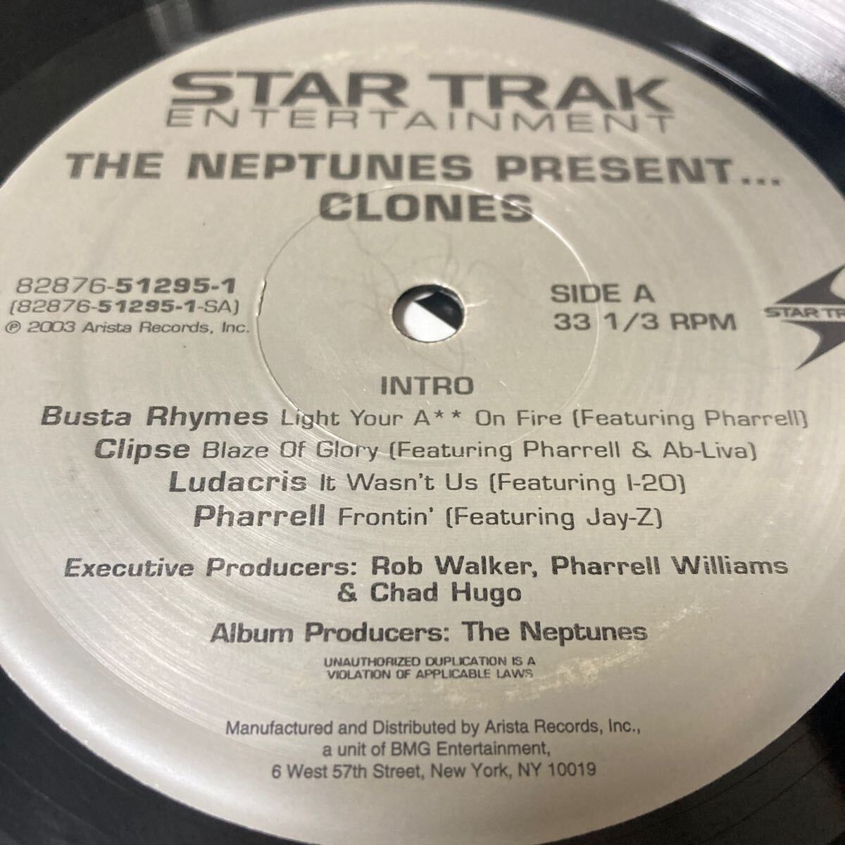 THE NEPTUNES / Clones HIPHOP R&B 2LP US ORIGINAL レコード PHARRELL WILLIAMS JAY-Z BUSTA RHYMES KELIS CLIPSE NAS N.E.R.D_画像5