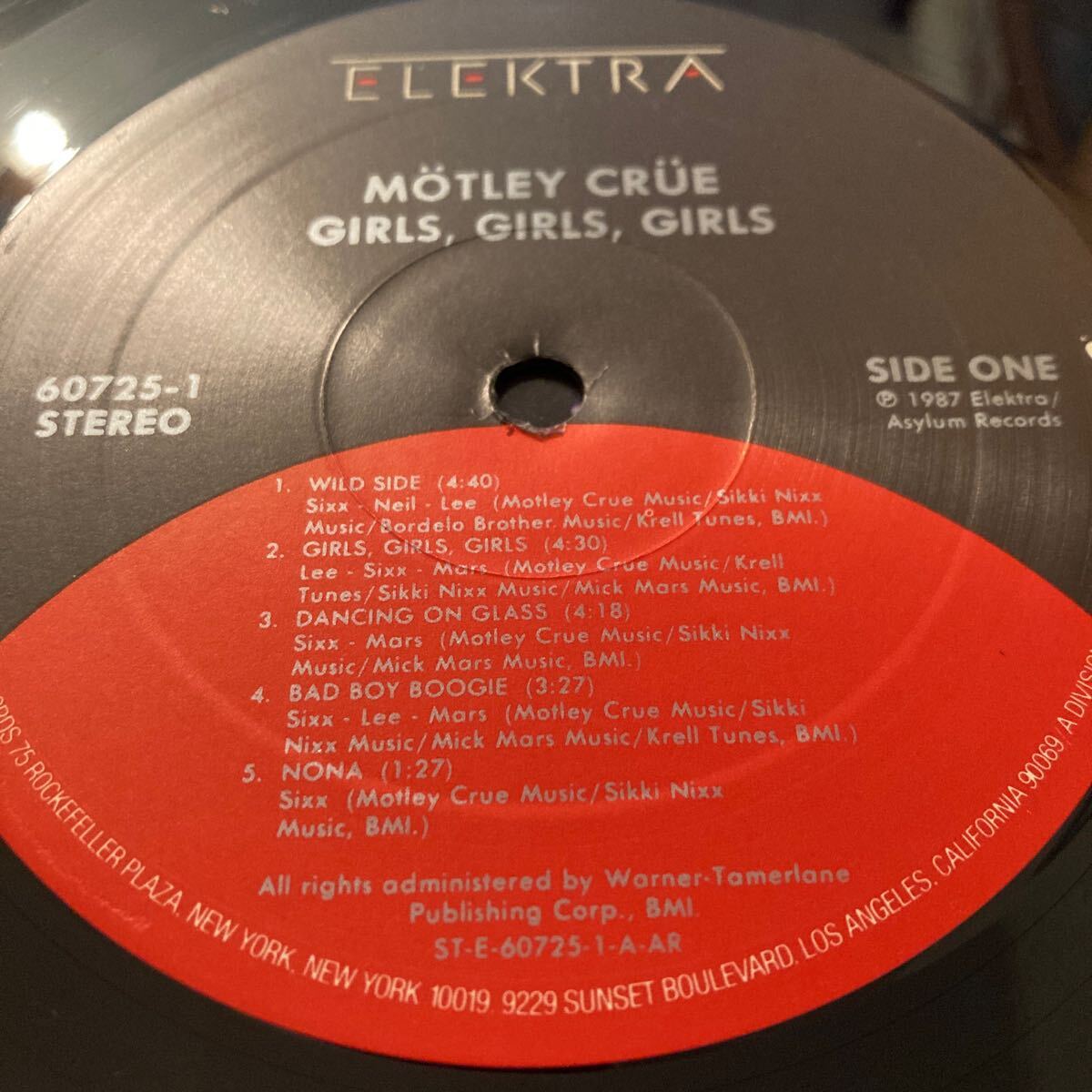 MOTLEY CRUE / Girls Girls Girls 洋楽 GLAM ROCK METAL US ORIGINAL PRESS レコード ELEKTRA_画像3