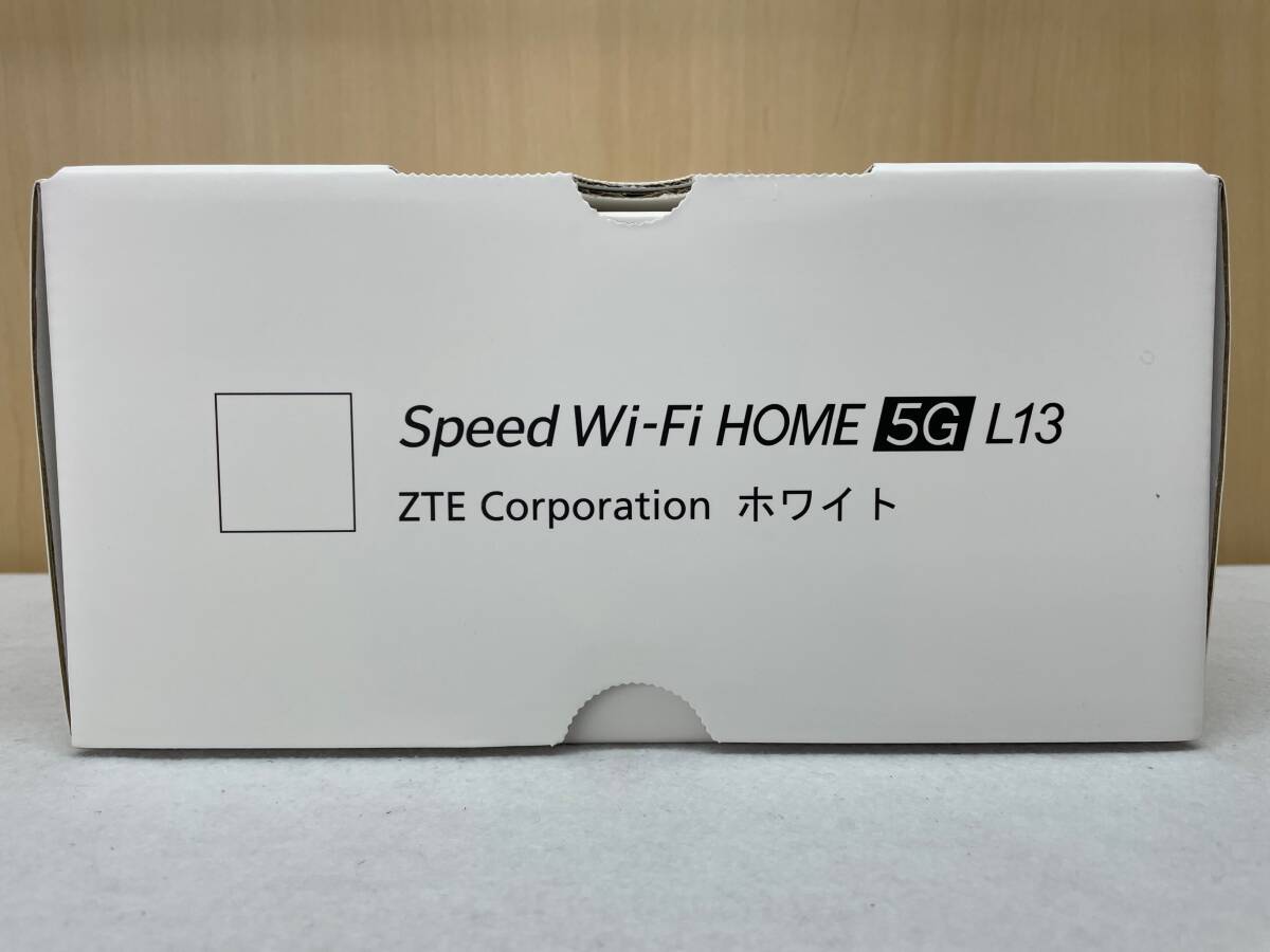 #2343 未使用 Speed Wi-Fi HOME 5G L13 ZTE Corporation ホワイト ホームルーターの画像4