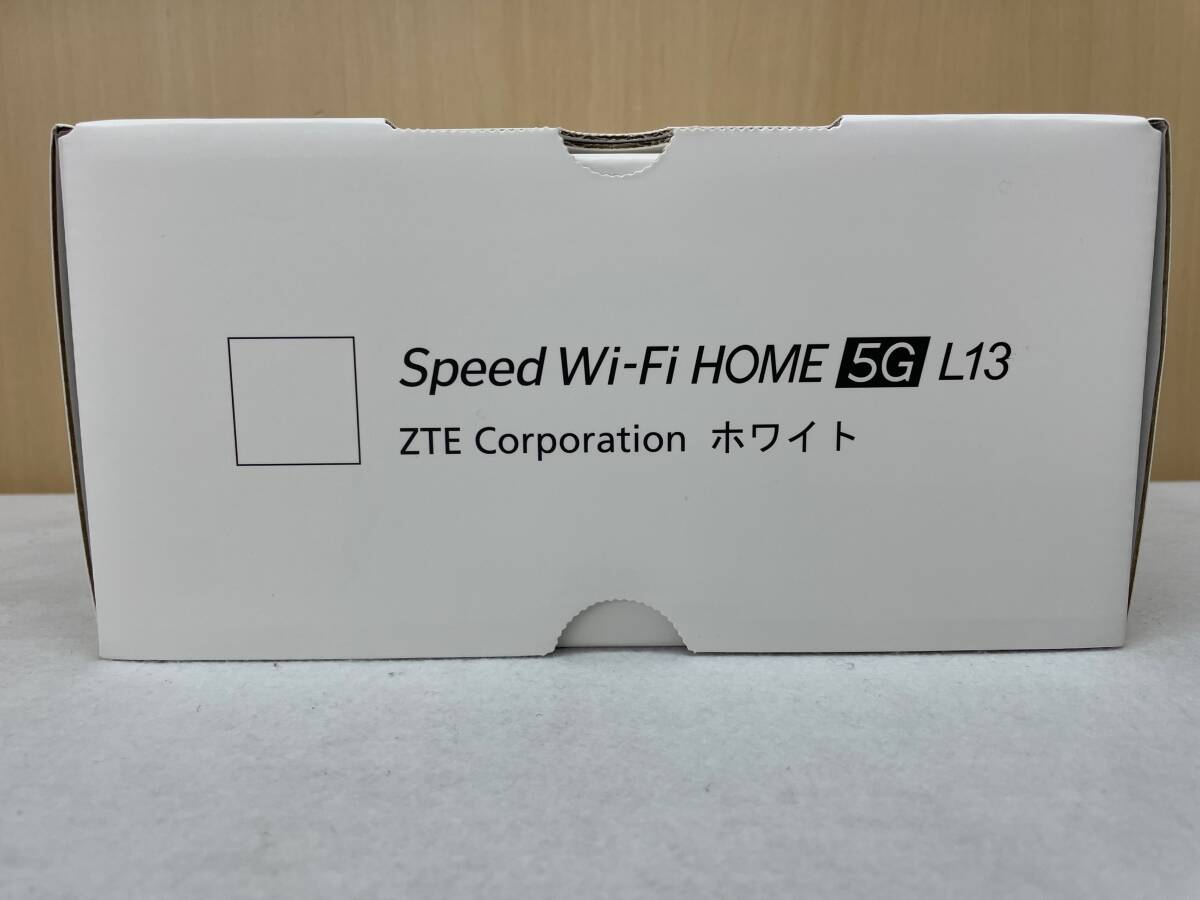 #2612 未使用 Speed Wi-Fi HOME 5G L13 ZTE Corporation ホワイト ホームルーター_画像4