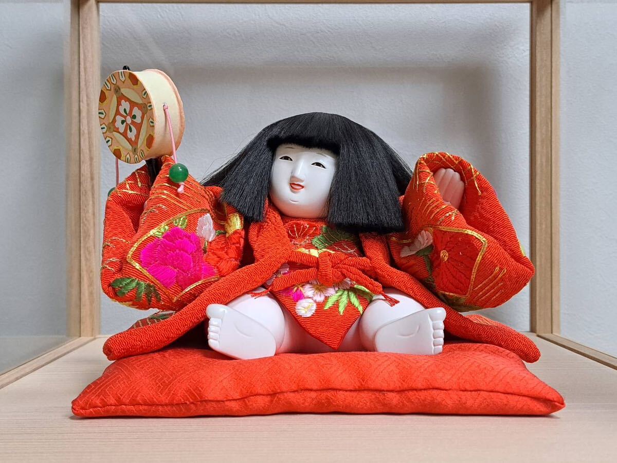 有識御人形司 十二世 伊東久重 作 木彫 御所人形「童子 有識御人形司 十二世 伊東久重 作 木彫 御所人形「童子