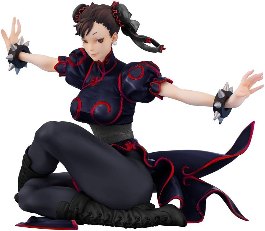 イーカプコン限定　STREET FIGHTER III 3rd STRIKE Fighters Legendary 春麗 ブラックII 1/8 【未開封】（特典クリアファイル付き）_イメージ画像。他はお届け品の画像です。