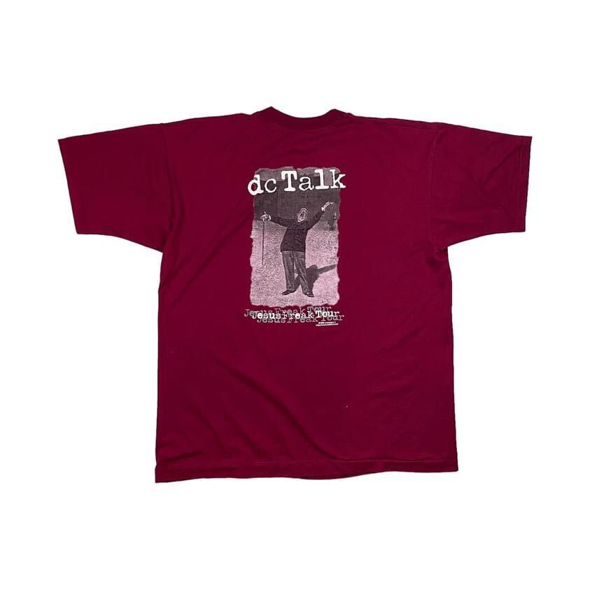 当時もの 1995 DC Talk アルバム Freak Tour Fruit of the Loom製 サイズXL 80s 90s ヴィンテージ Tシャツ ロック _画像2