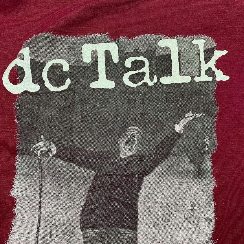  at that time thing 1995 DC Talk album Freak Tour Fruit of the Loom made size XL 80s 90s Vintage T-shirt lock 