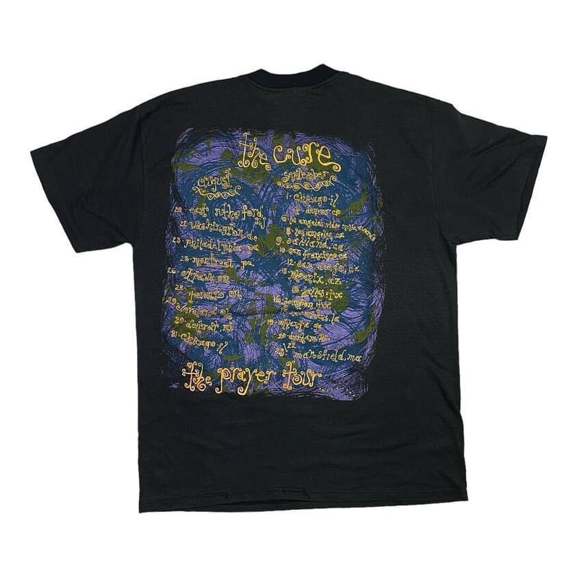 当時もの 1989 The Cure Prayer Tour プロモ 80s 90s ヴィンテージ Tシャツ 英国 ロック オルタナティブ_画像2