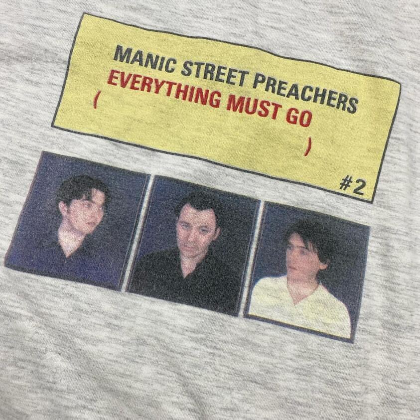 当時もの 1990s Manic Street Preachers Everything Must Go 80s 90s ヴィンテージ Tシャツ 英国 ロック オルタナティブ_画像2