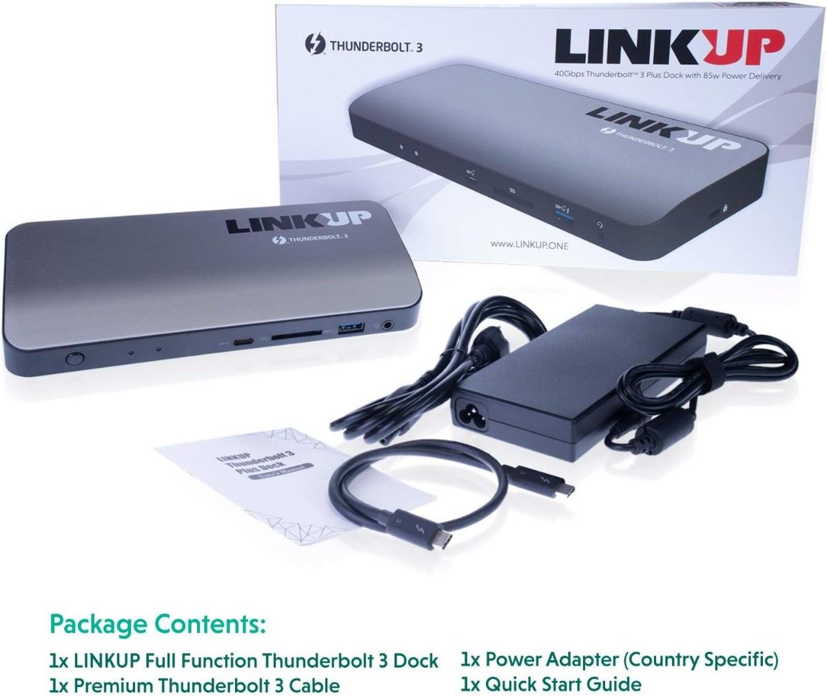 ◆LINKUP◆Thunderbolt3 Dock◆ドッキングステーション◆デュアル4K◆PD 85W◆MacBook Pro対応