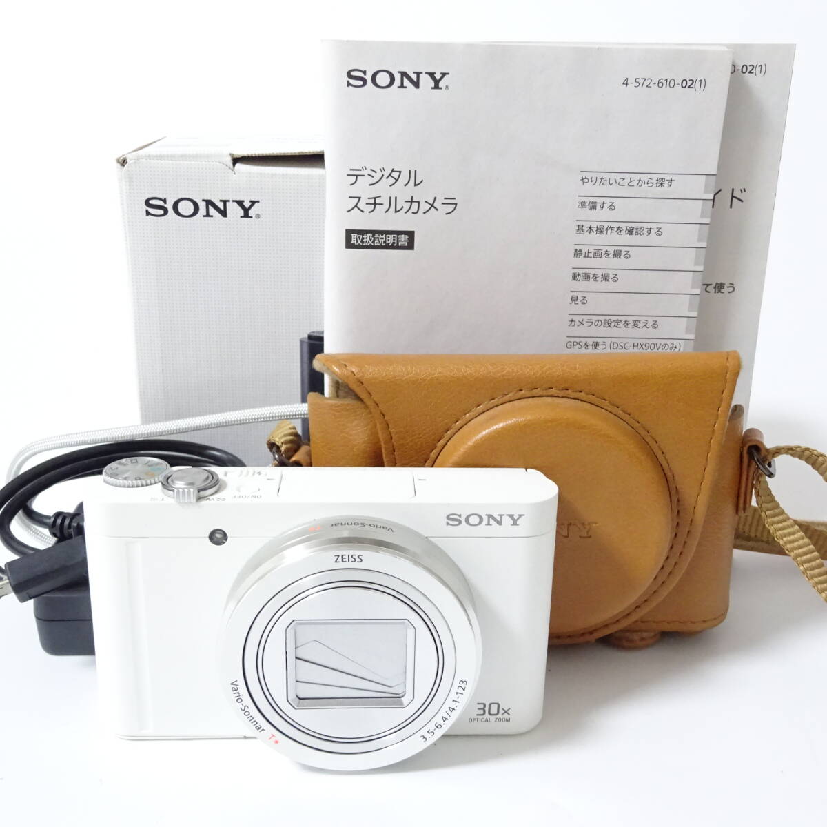 ソニー Cyber-shot DSC-WX500 コンパクトデジタルカメラ レザーケース他セット SONY 通電確認済 60サイズ発送 KK-2646214-210-mrrzの画像1