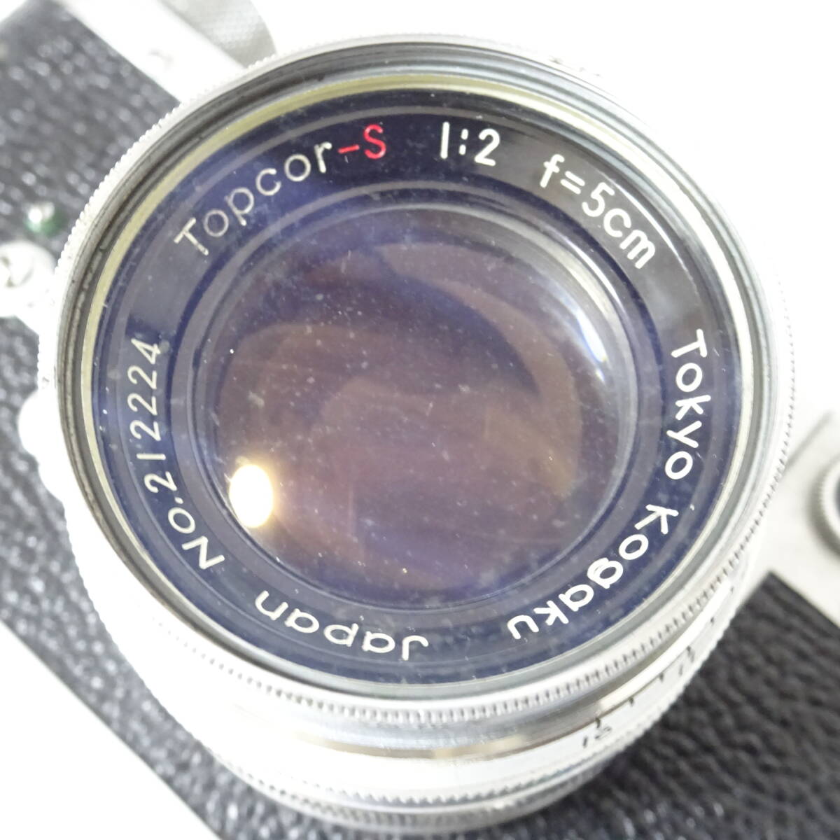 レオタックス F ボディ/Topcor-S 1:2 f=5cm フィルムカメラ Leotax 動作未確認 ジャンク品 60サイズ発送 KK-2676518-194-mrrzの画像2