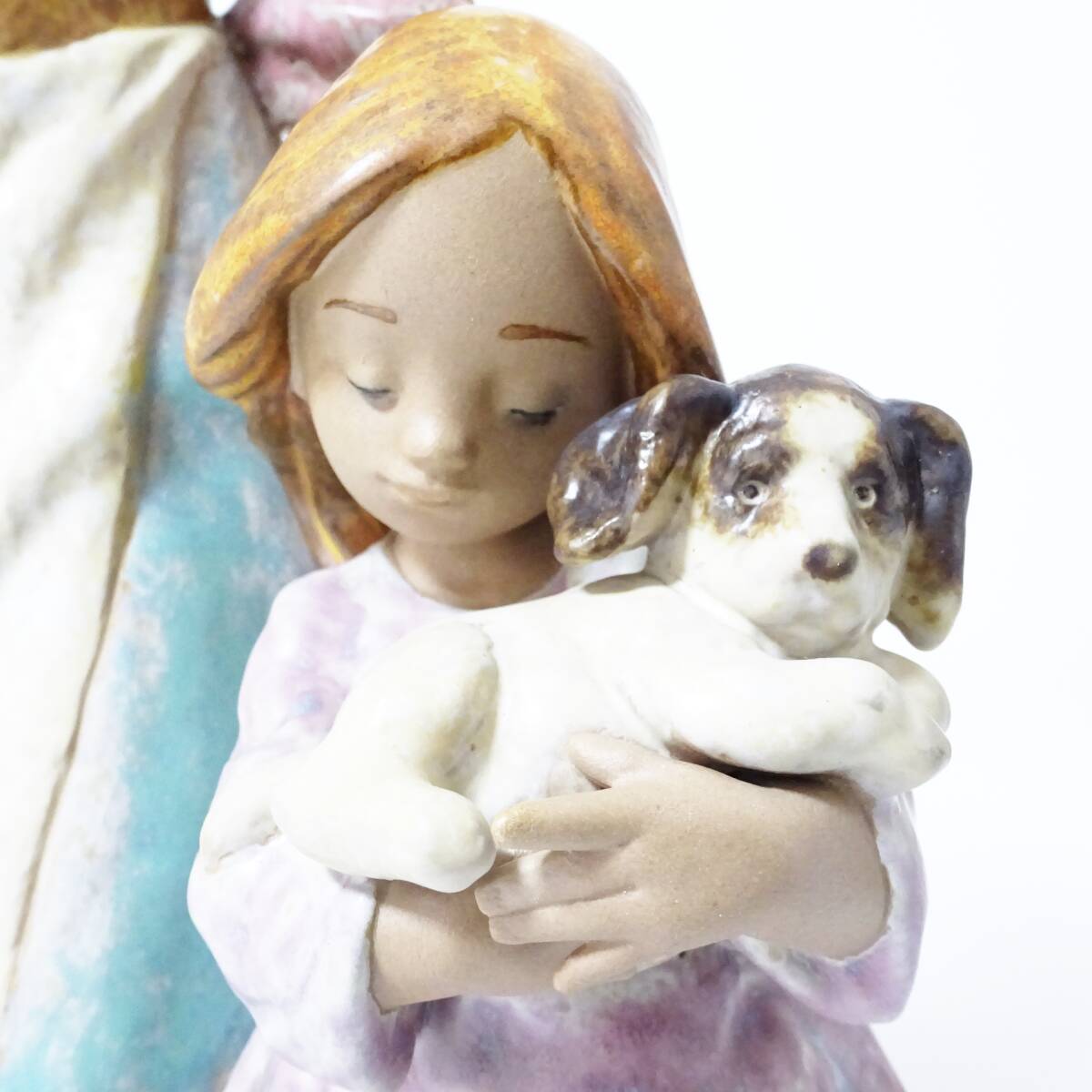 リヤドロ 2252/「WAITING FOR FATHER」高さ約39cm 大型フィギュリン 女性 犬 箱付 置物 LLADRO 160サイズ発送 KK-2676704-304-mrrzの画像6