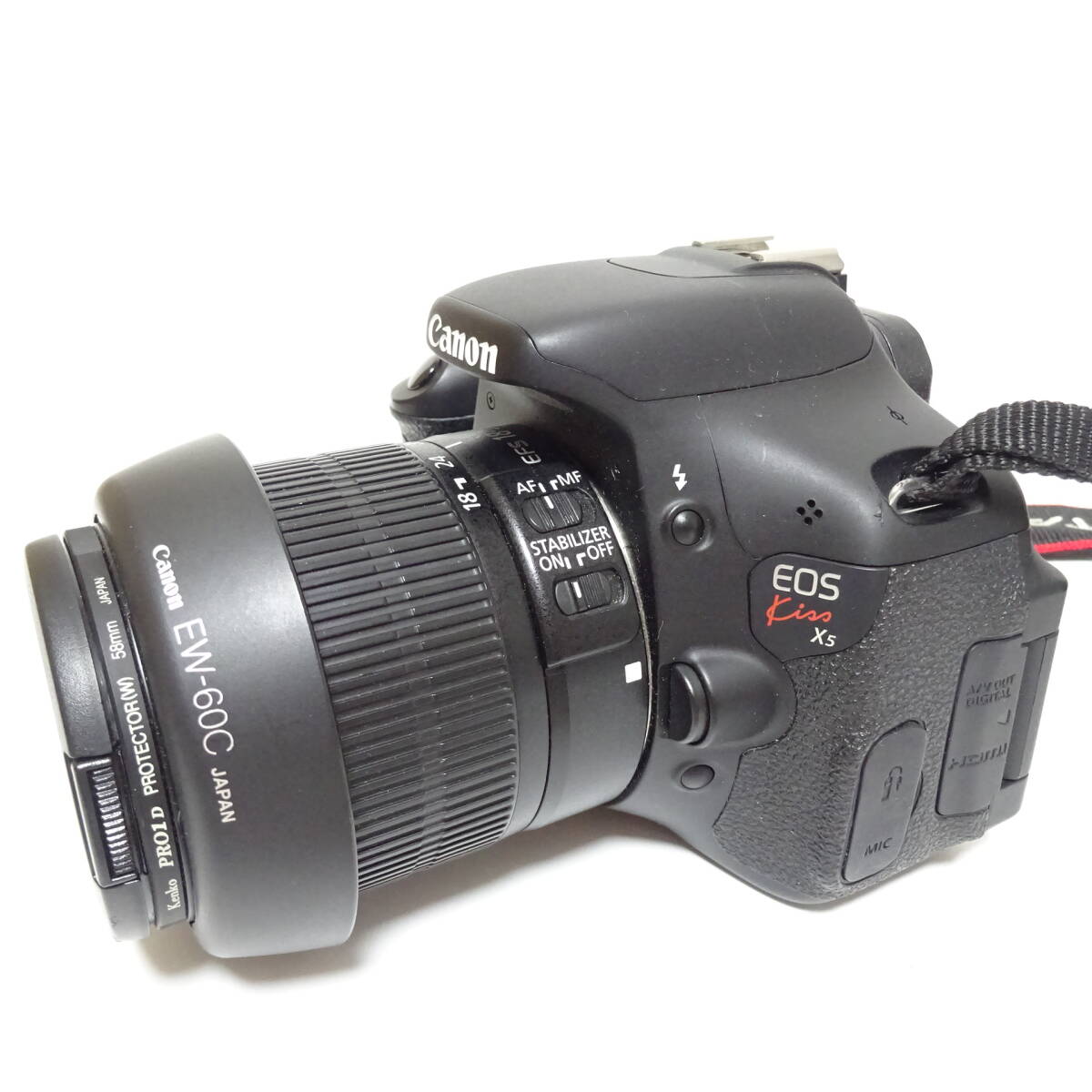 キャノン kiss X5 デジタル一眼カメラ 10-18mm 18-55mm レンズ アクセサリーおまとめセット 通電確認済 80サイズ発送 KK-2681853-283-mrrz_画像4