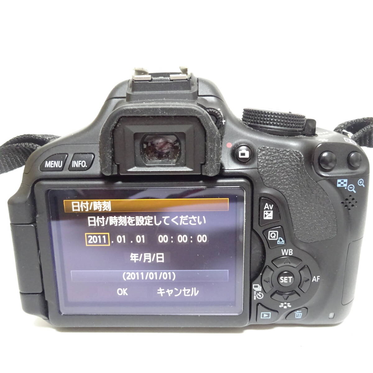 キャノン kiss X5 デジタル一眼カメラ 10-18mm 18-55mm レンズ アクセサリーおまとめセット 通電確認済 80サイズ発送 KK-2681853-283-mrrzの画像5