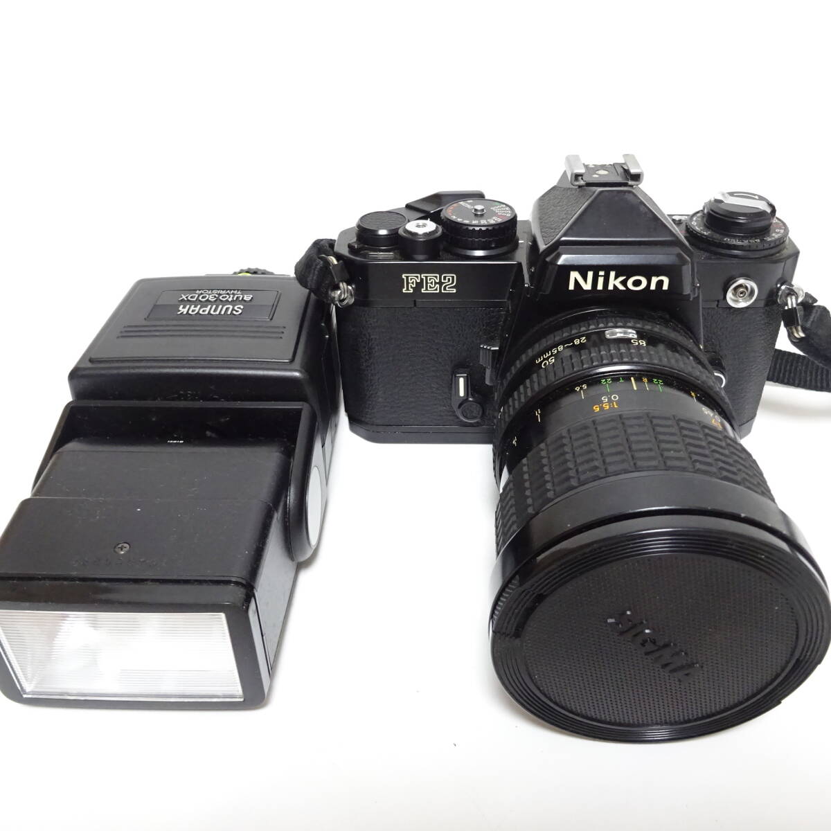 ニコン FE2 フィルム一眼カメラ 1:3.5-4.5 f=28-85mm レンズ Nikon 動作未確認 ジャンク品 80サイズ発送 KK-2627643-098-mrrzの画像1