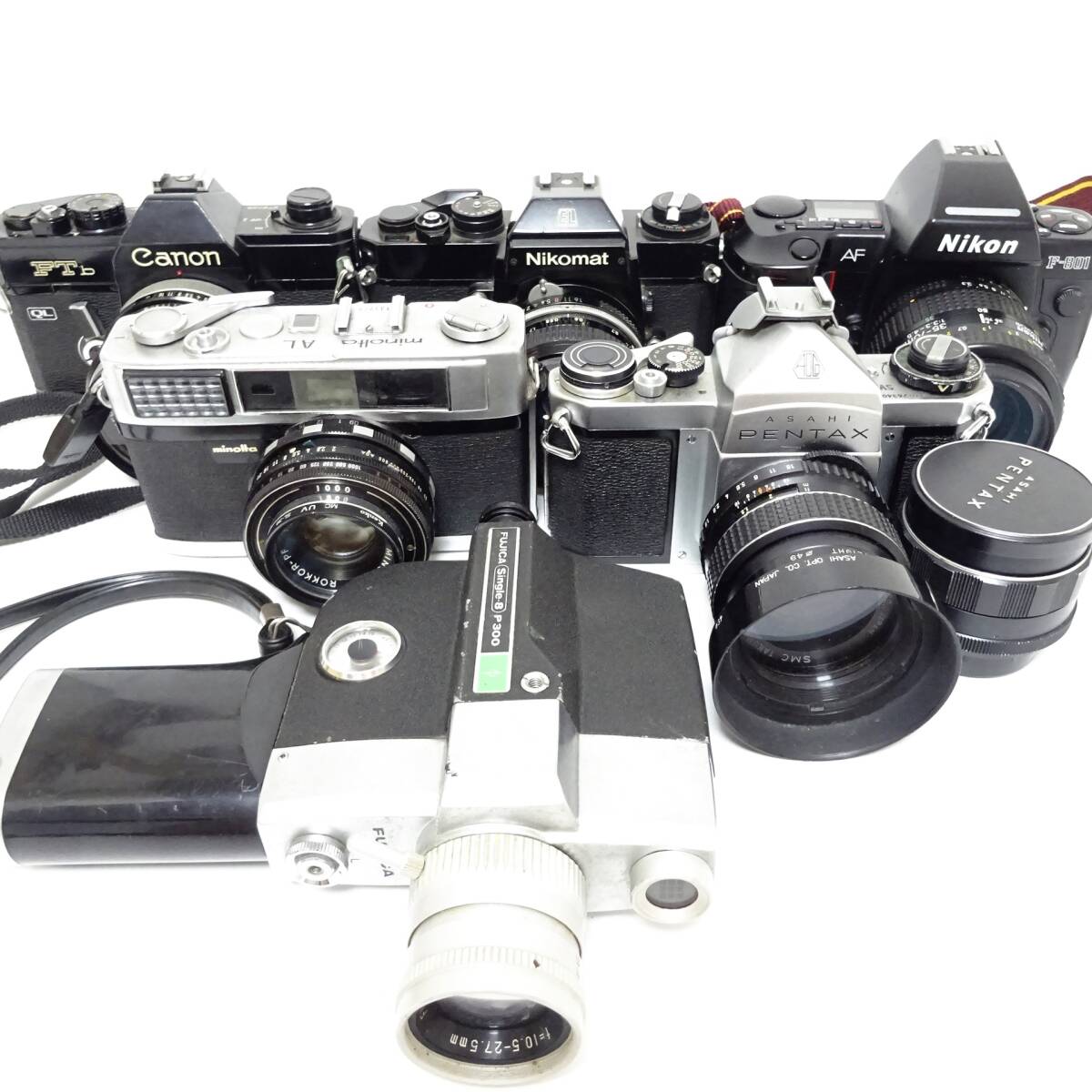 Canon Nikon minolta PENTAX FUJICA フィルムカメラ レンズ おまとめセット動作未確認 ジャンク品 100サイズ発送 KK-2676517-194-mrrzの画像1