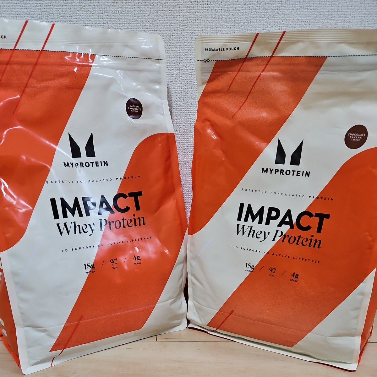 マイプロテイン  IMPACT WHEY  2.5kg x 2個 計 5kg  ナチュラルチョコレート　チョコレートバナナ 