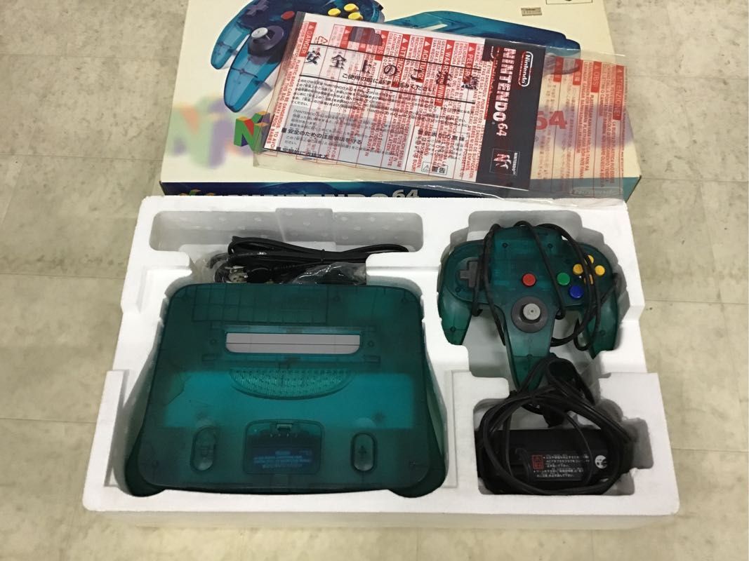 1 иен ~ включение в покупку не возможно Junk PlayStation3 корпус,Nintendo 64 прозрачный голубой корпус др. 